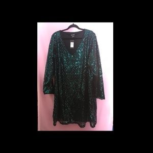 NWT Sequin City Chic Dress